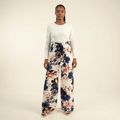 Waverly Garden Floral Long-Sleeve Jumpsuit