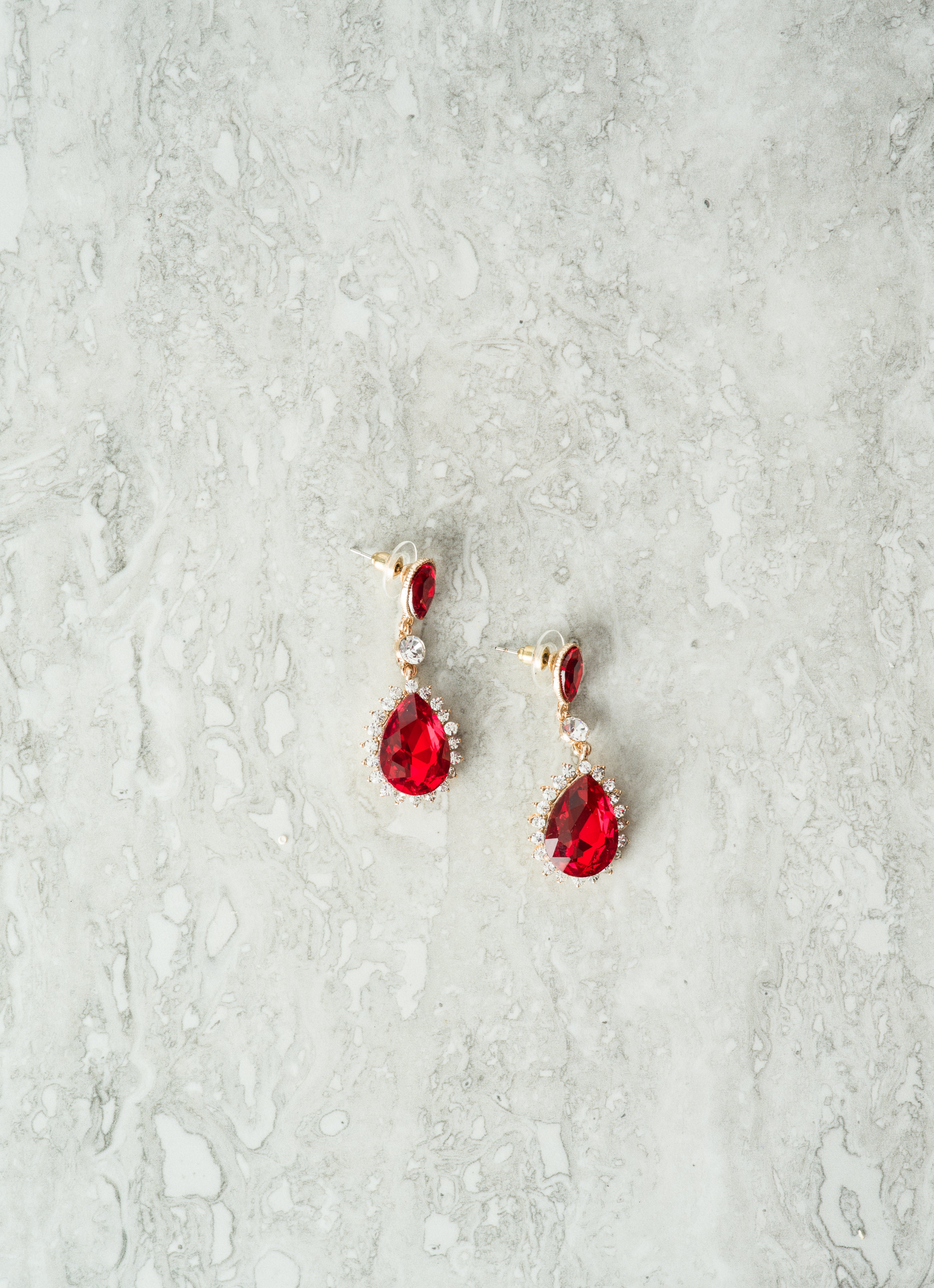 Rae Hanna Crystal Floral Earrings