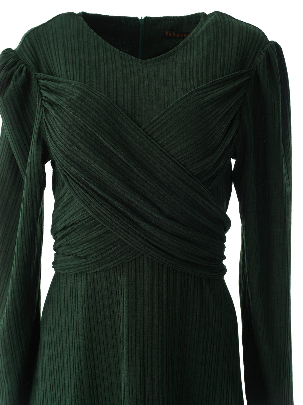 Zora Hunter Ribbed Long-Sleeve Maxi Dress
