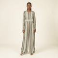 Rowen Ivory Boho-Print Jumpsuit