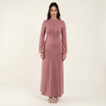 Frankie Dusty Rose Floral Lace Bell-Sleeve Dress