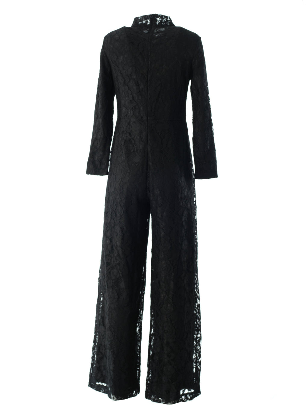 Shiloh Black Lace Long-Sleeve Jumpsuit