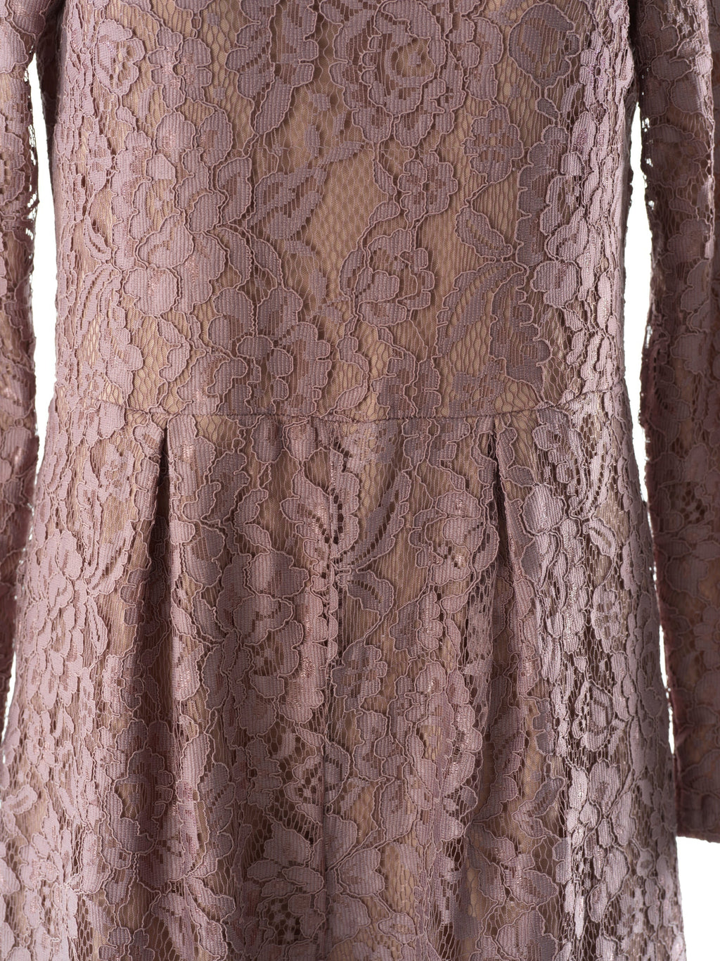 Shiloh Mauve Lace Long-Sleeve Jumpsuit