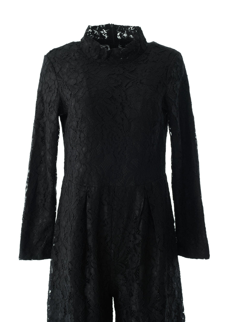 Shiloh Black Lace Long-Sleeve Jumpsuit