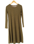 Kennedy Olive Scoop-Neck Sweater Dress