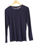 Scarlett Navy Blue Long-Sleeve Jersey Tee