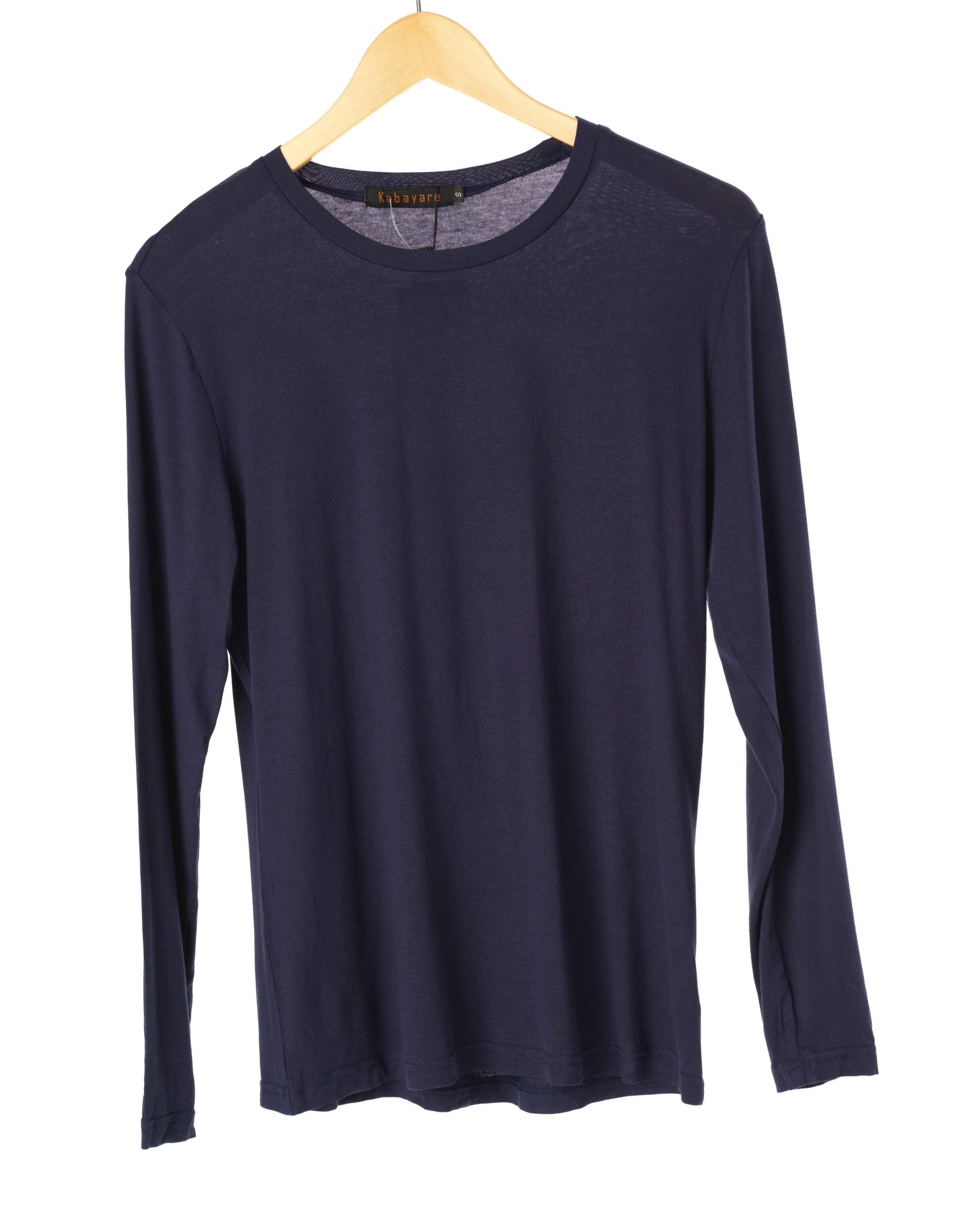 Scarlett Navy Blue Long-Sleeve Jersey Tee