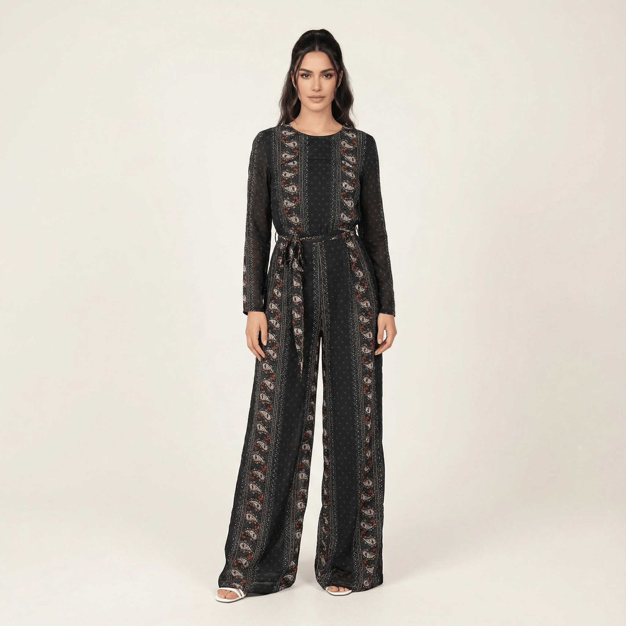 Sloan Love Paisley-Print Jumpsuit