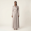 Josephine Pearl Satin Floor-Length Maxi Dress