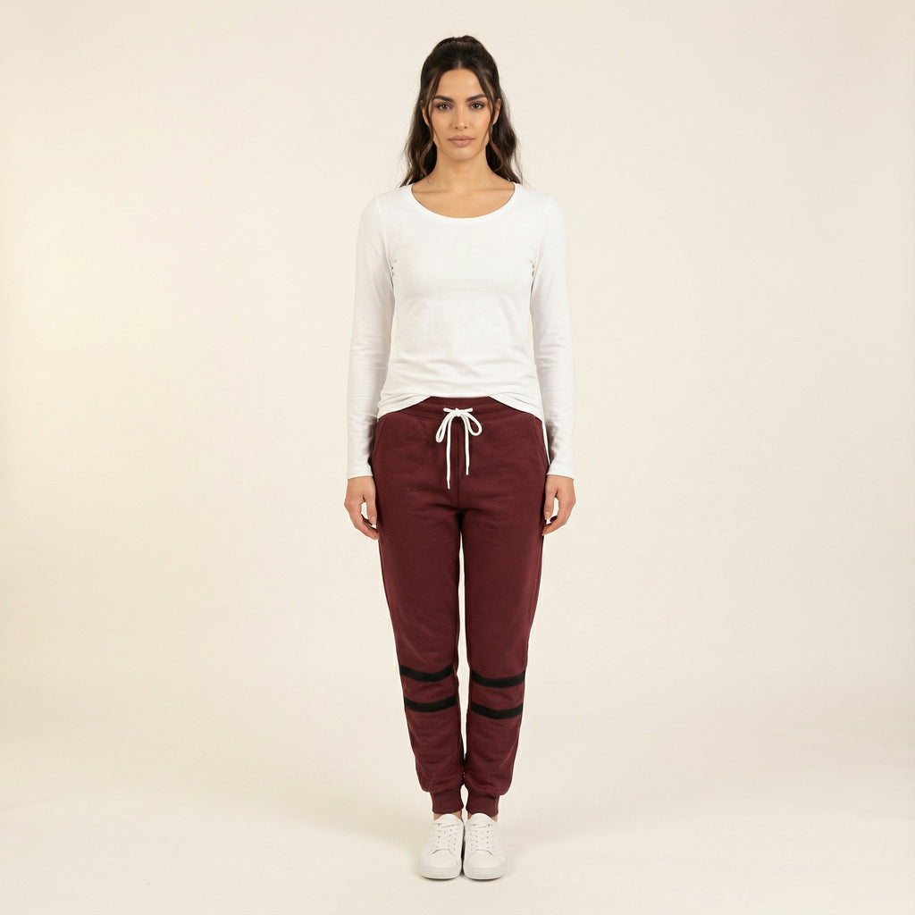 Ava Maroon Everyday Sweatpants