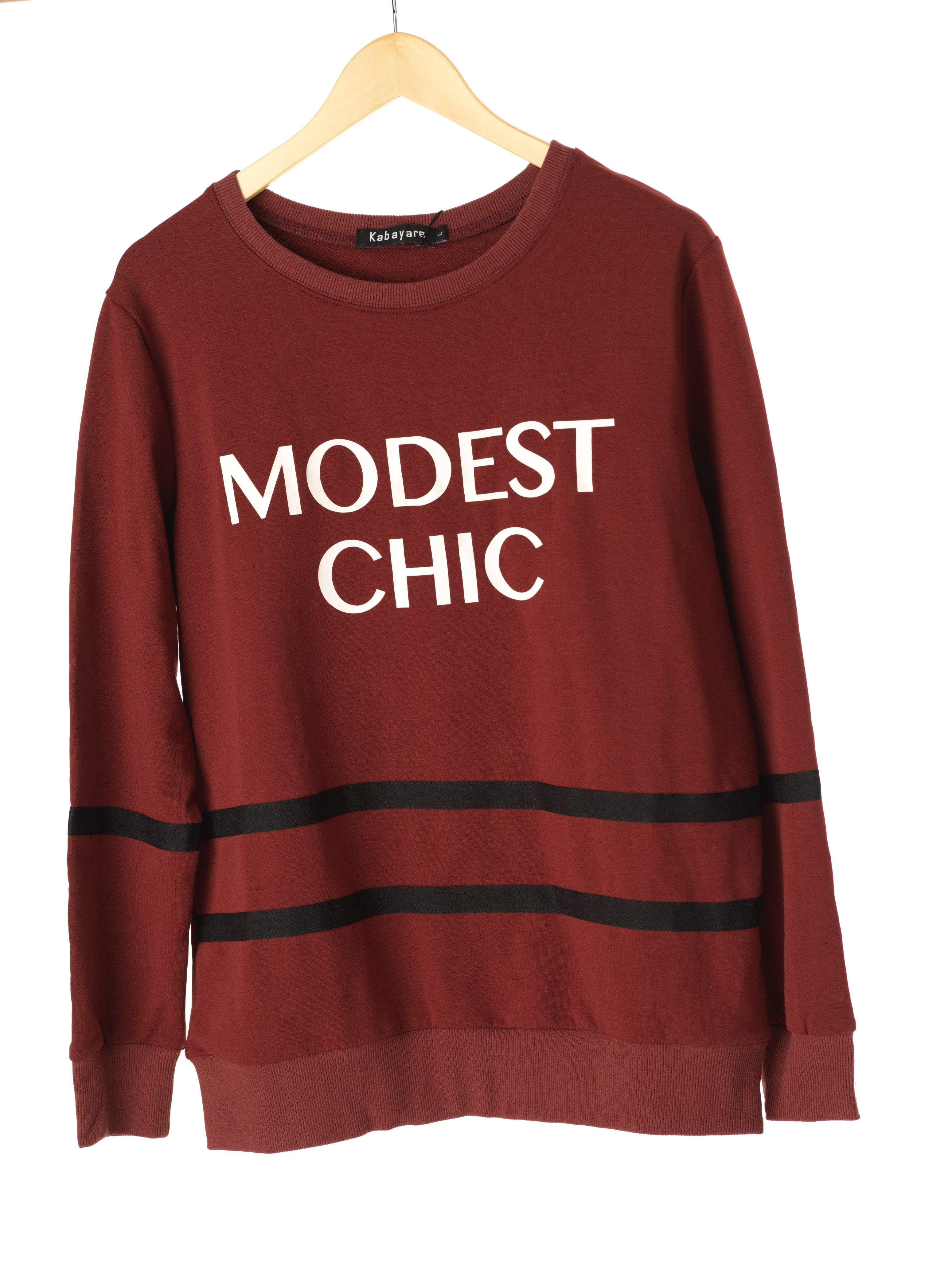 Camden Maroon Relaxed Knit Sweater