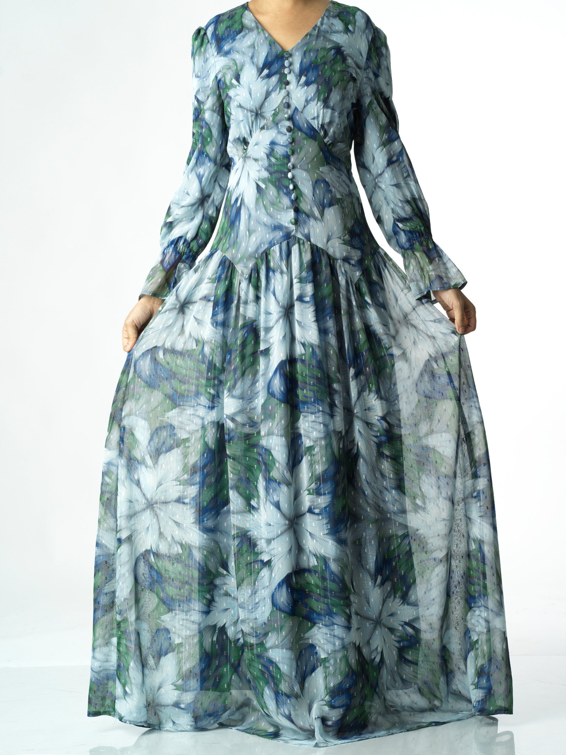 Franca Maryama Floral Maxi Dress
