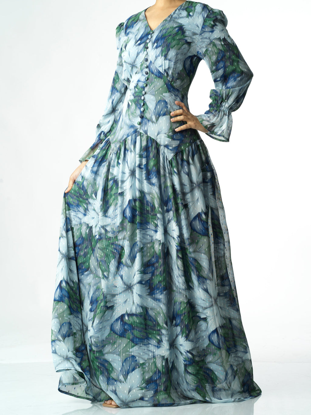 Franca Maryama Floral Maxi Dress