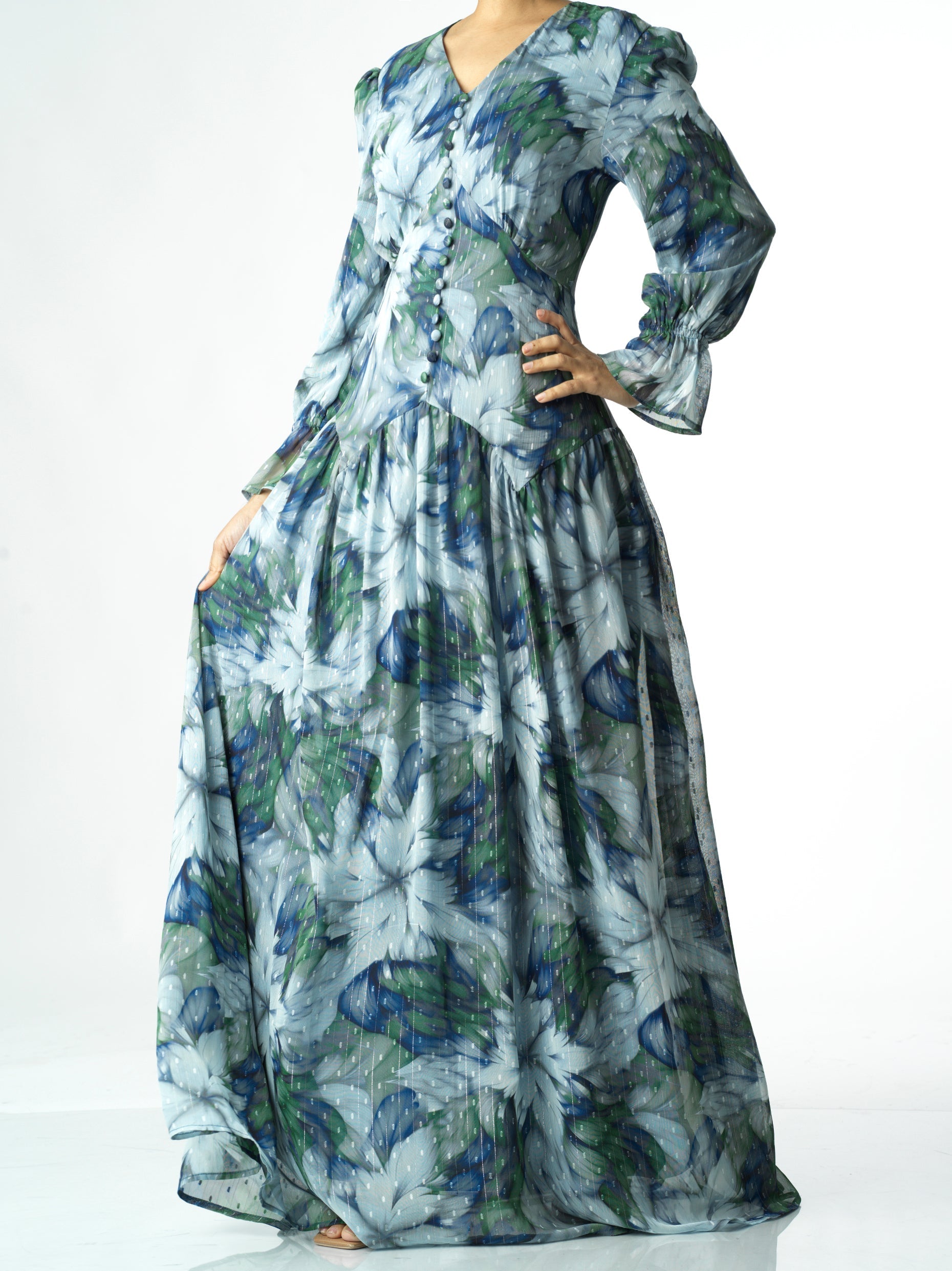 Franca Maryama Floral Maxi Dress