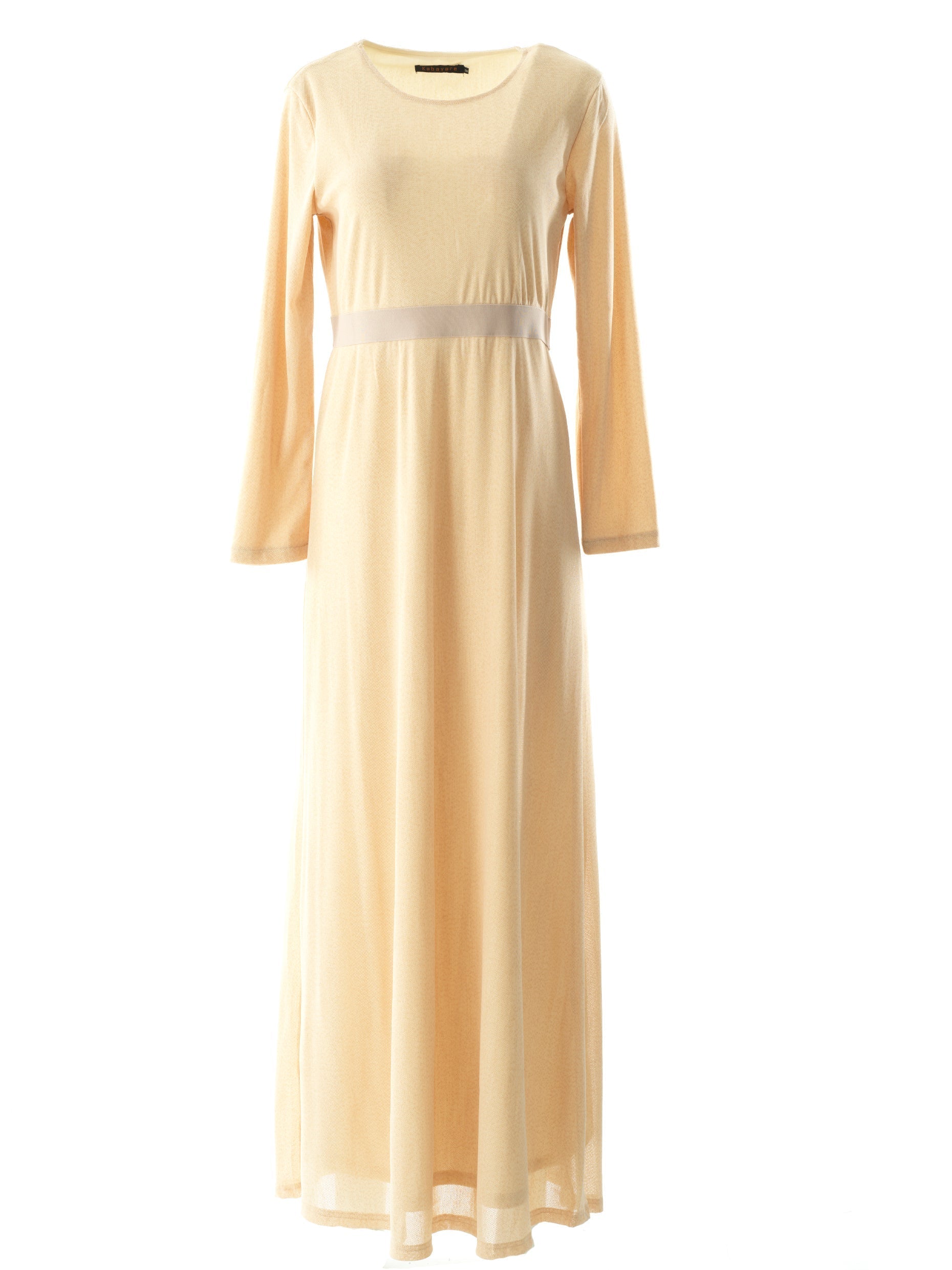 Dabney Cream Blush Mesh Maxi Dress
