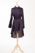 Remi Midnight Striped Hi-Low Tunic