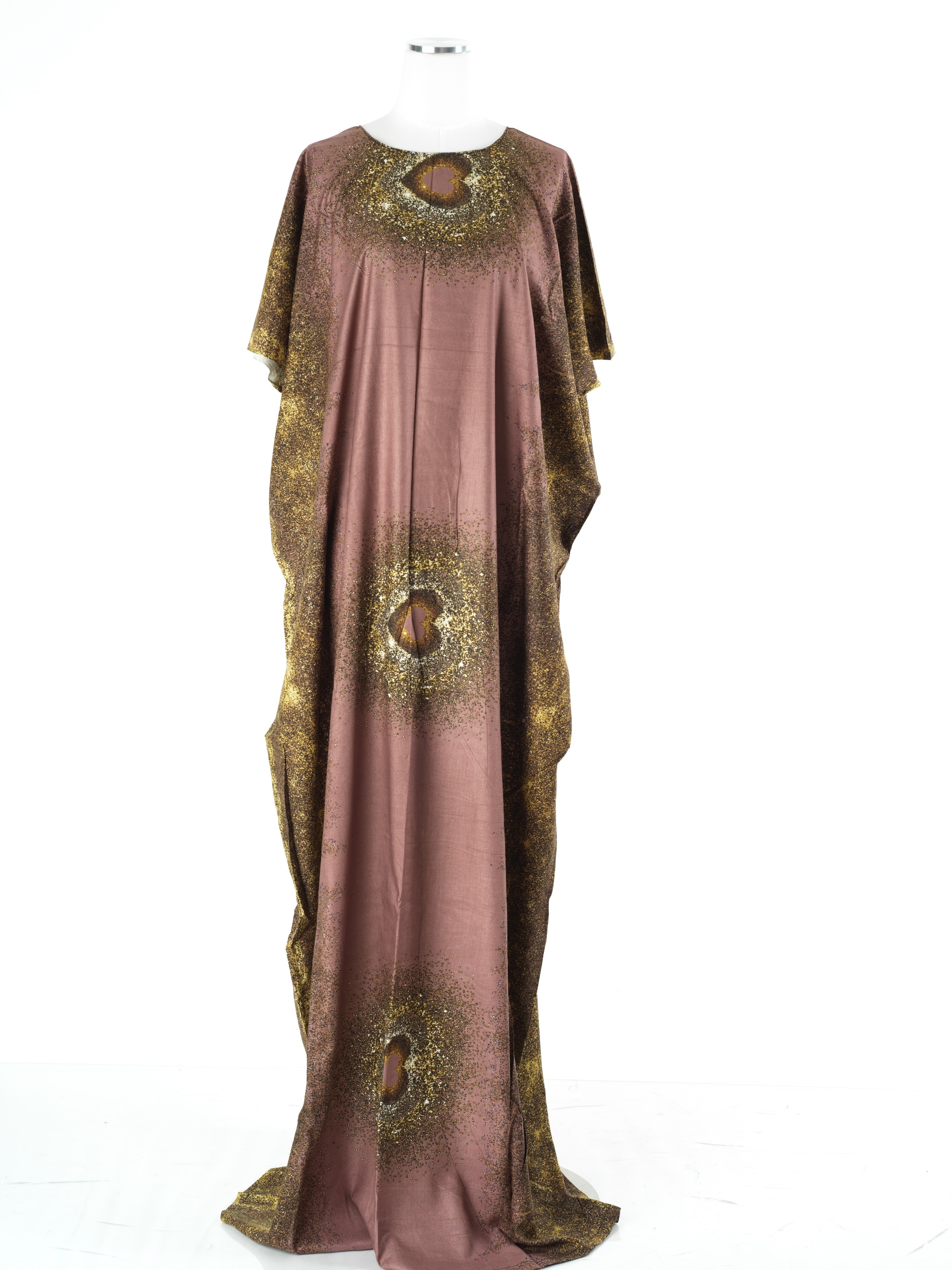 Wilhelmina Mocha Print Maxi Dress