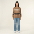 Camden Mocha Relaxed Knit Sweater