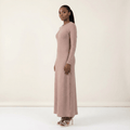 Delaney Muave Textured Bodycon Maxi Dress