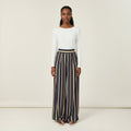 Cecilia Multi Striped Wide-Leg Trousers
