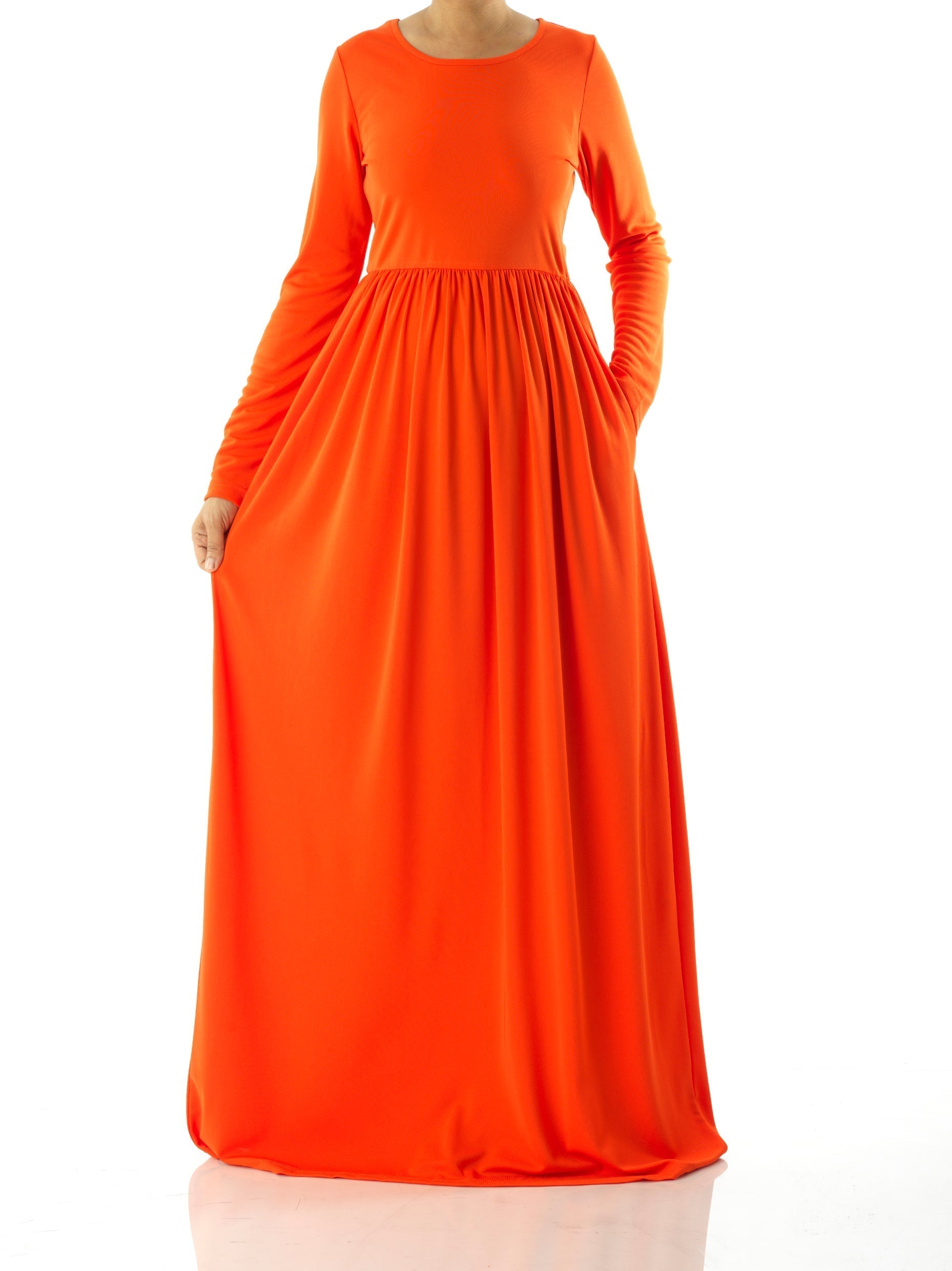 Sloane Neon Green Milk-Silk Column Maxi Dress