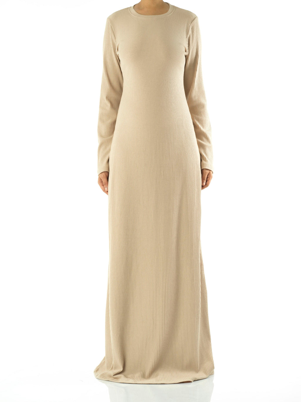 Zelda Nude Maxi Dress & Cardigan Set
