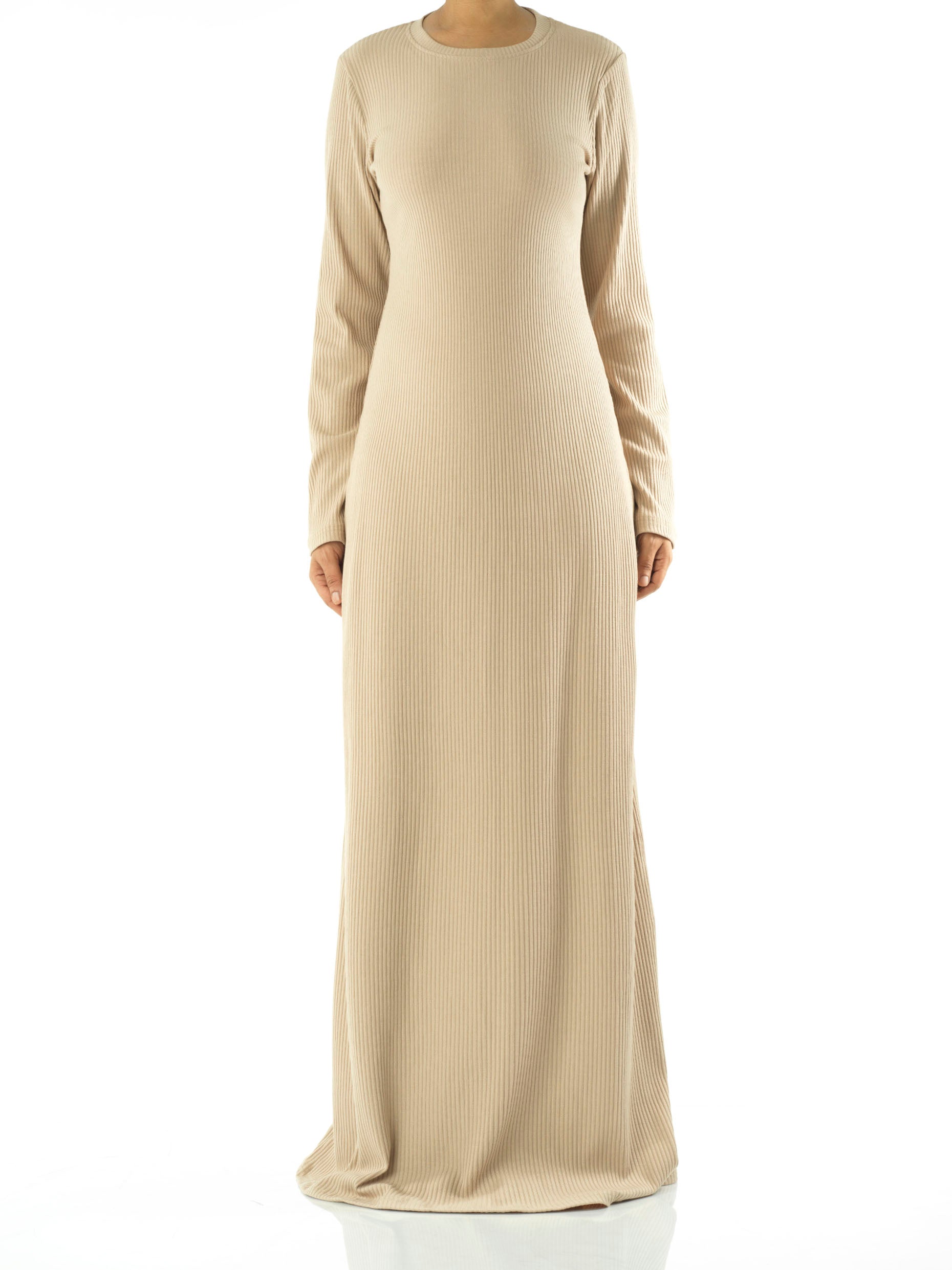 Zelda Nude Maxi Dress & Cardigan Set