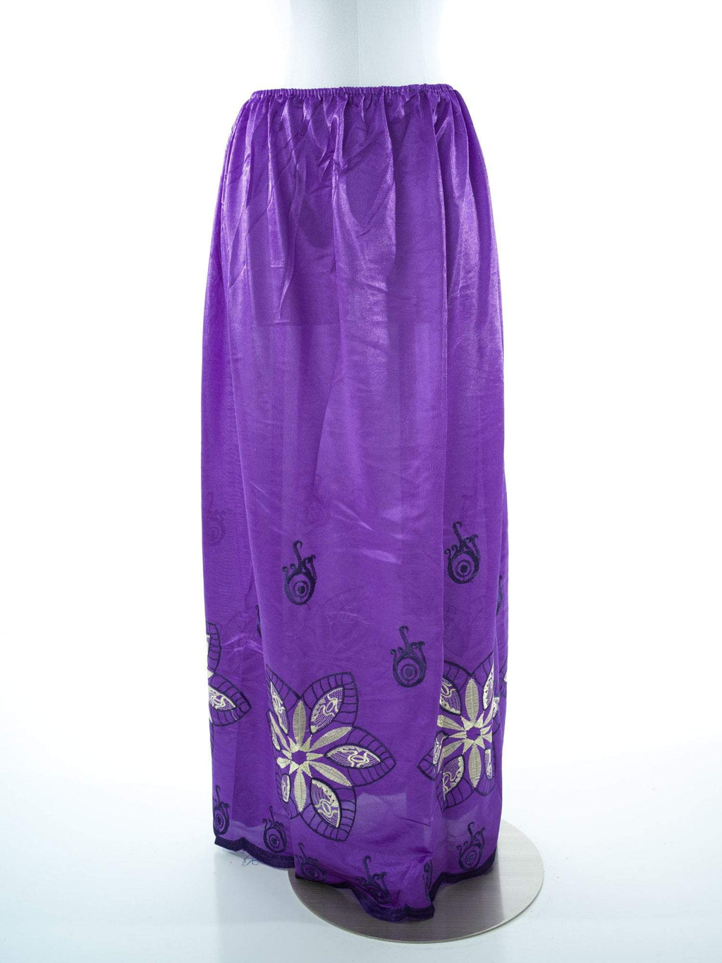 Phoebe Black And Pink Full-Length Slip Skirt