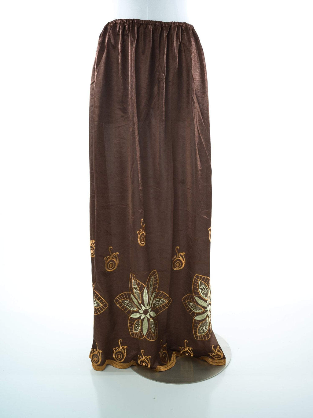 Phoebe Black And Pink Full-Length Slip Skirt