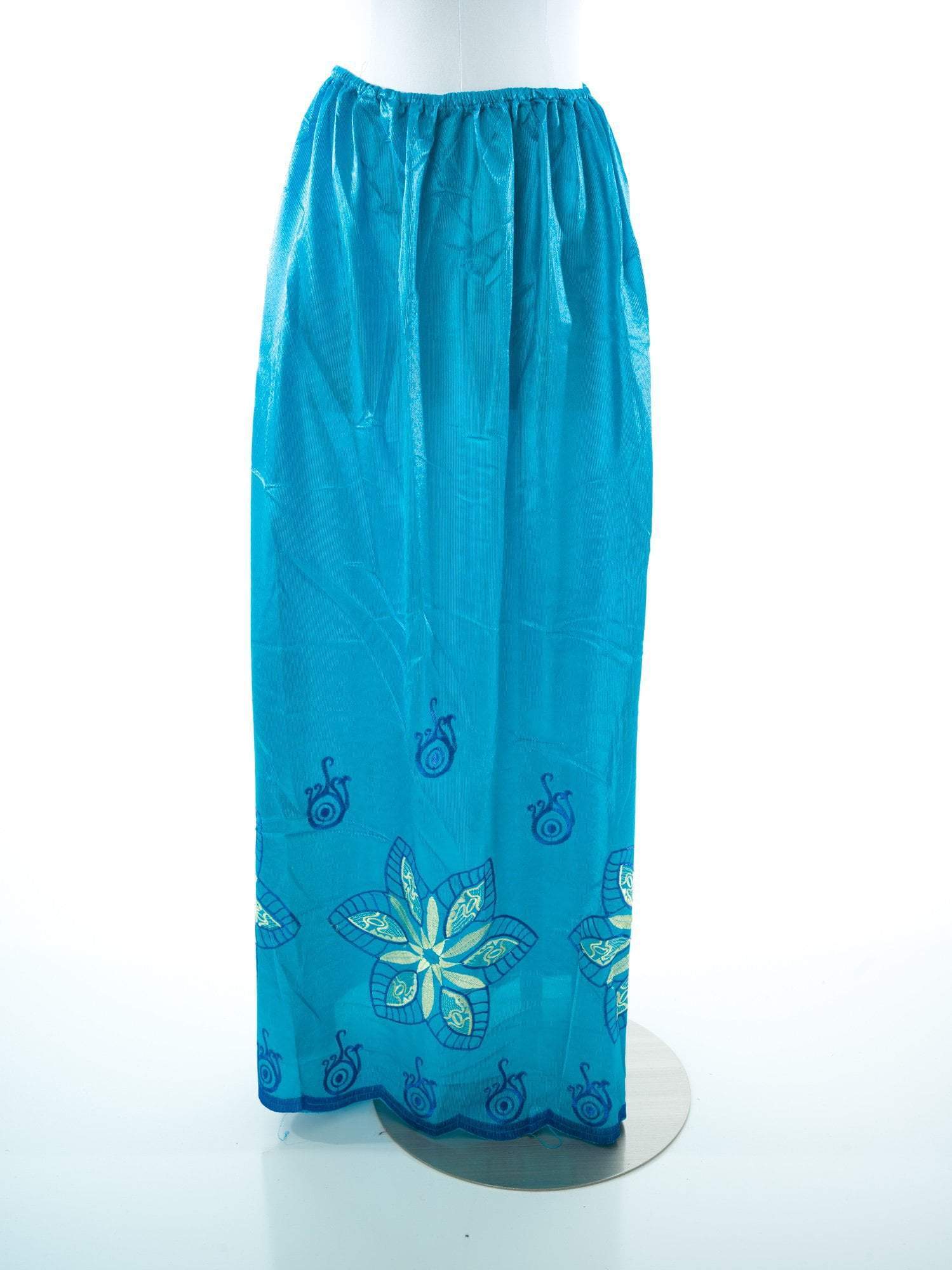 Phoebe Black And Pink Full-Length Slip Skirt