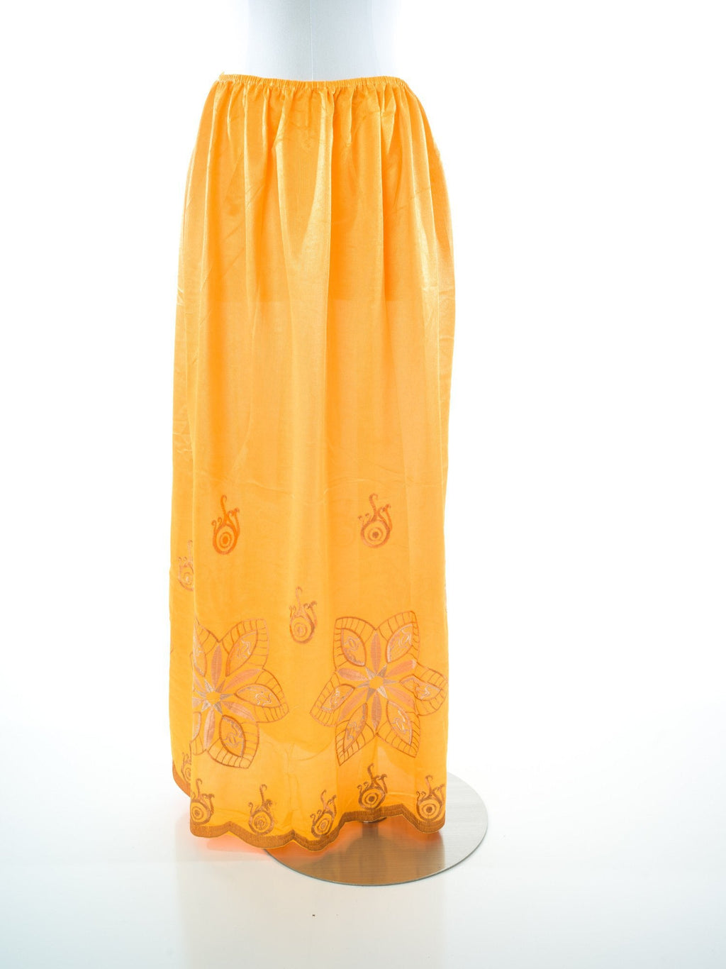 Phoebe Black And Pink Full-Length Slip Skirt
