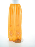 Phoebe Black And Pink Full-Length Slip Skirt