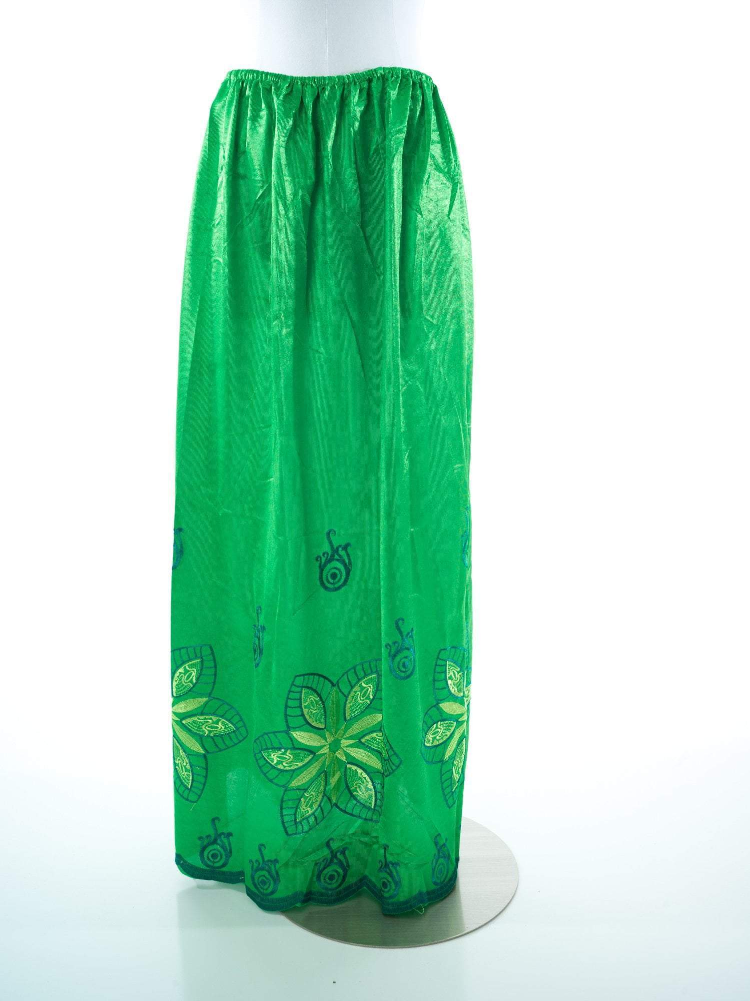 Phoebe Black And Pink Full-Length Slip Skirt