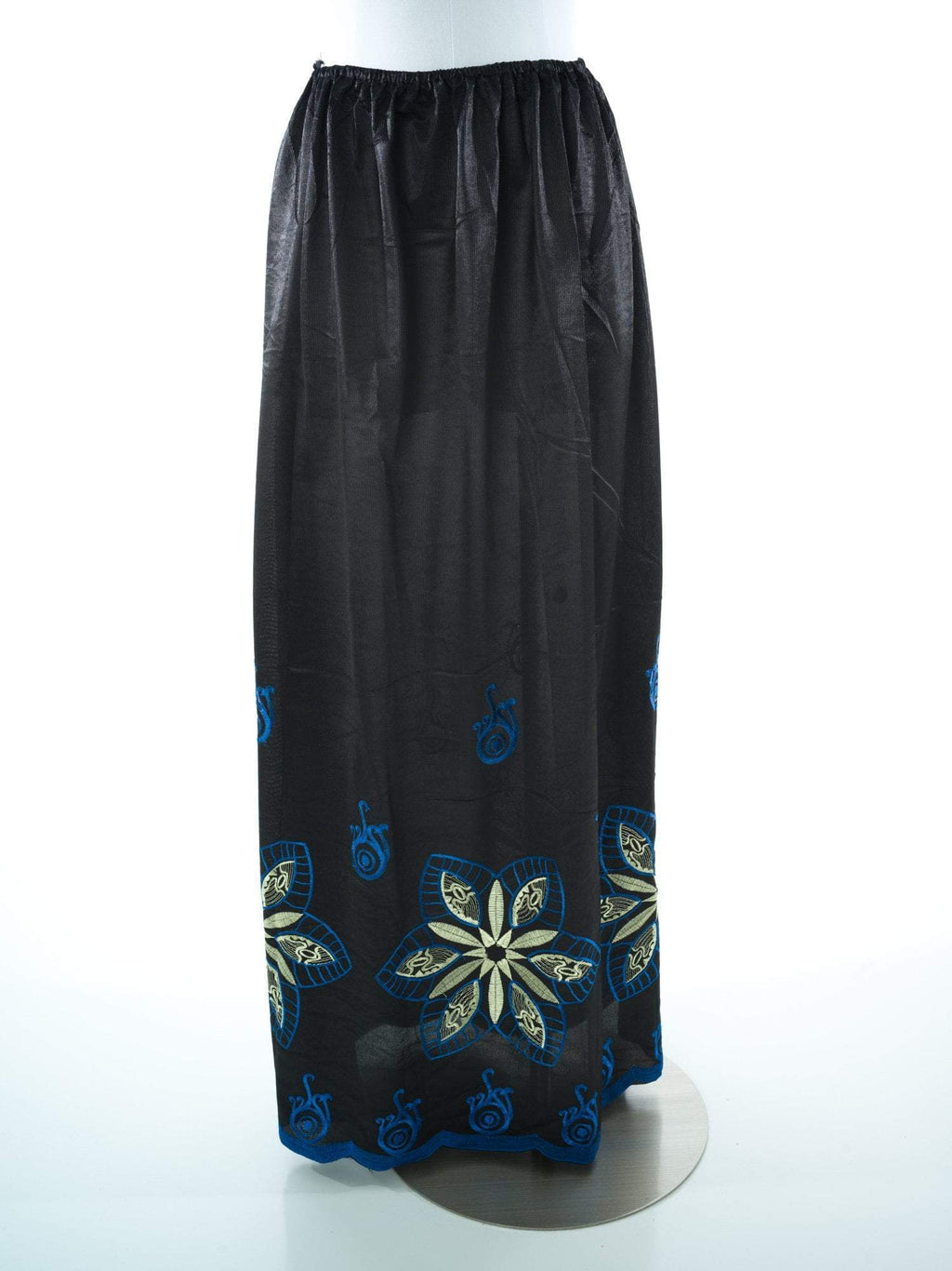 Phoebe Black And Pink Full-Length Slip Skirt