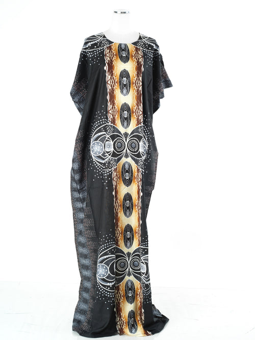 Alba Obsidian Print Maxi Dress