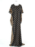 Zanna Onyx Print Maxi Dress
