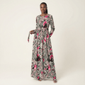 Edie Coquette Animal-Print Maxi Dress