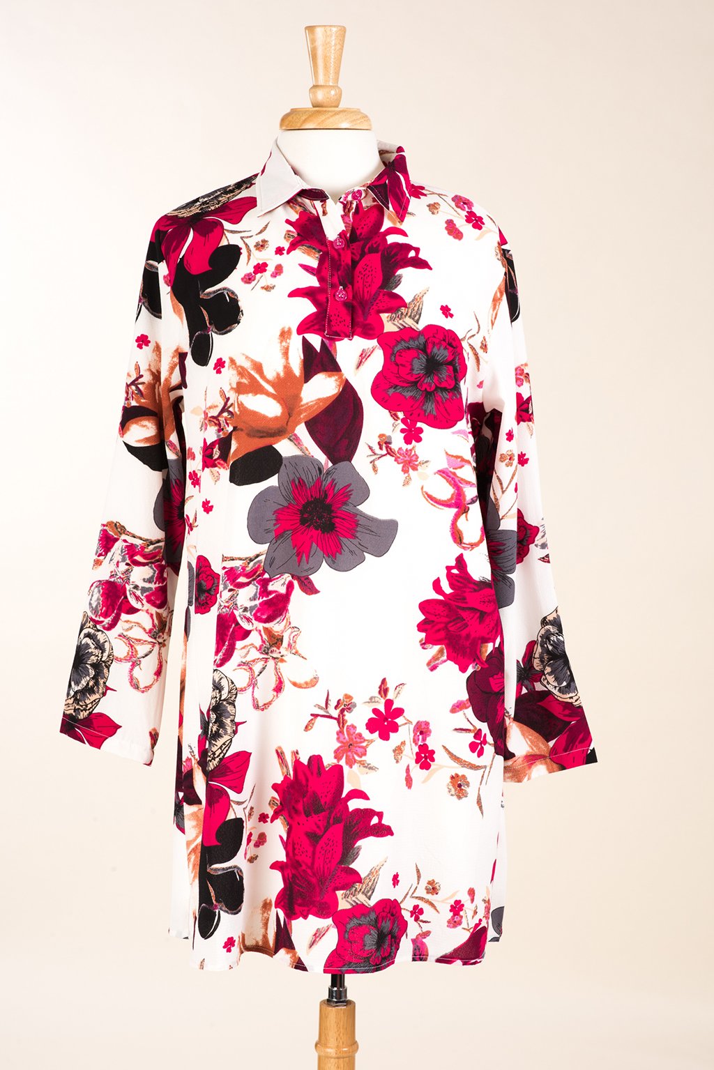 Parker Pink Floral Tunic Top