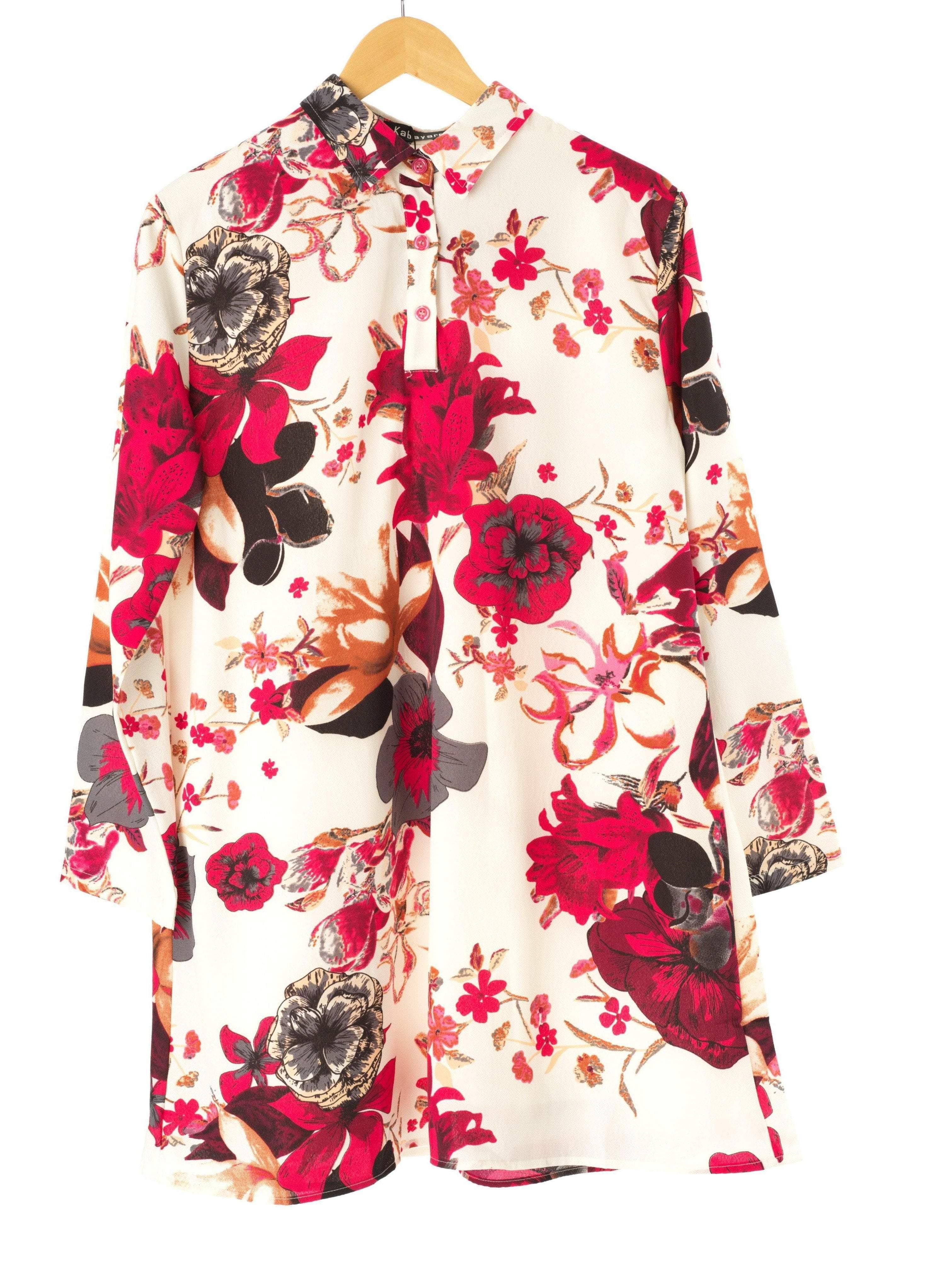 Parker Pink Floral Tunic Top