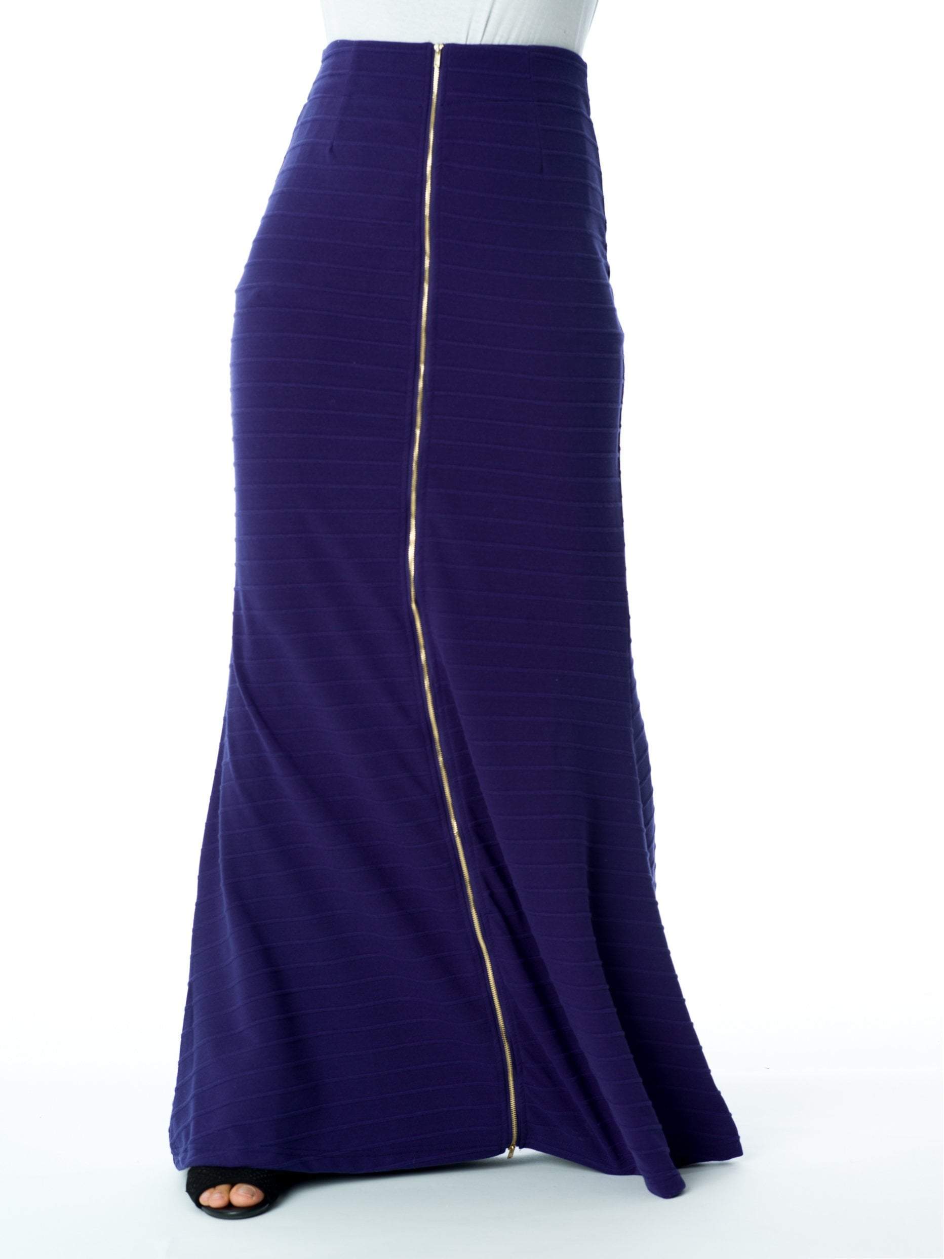 Cora Midnight Zip Pencil Skirt