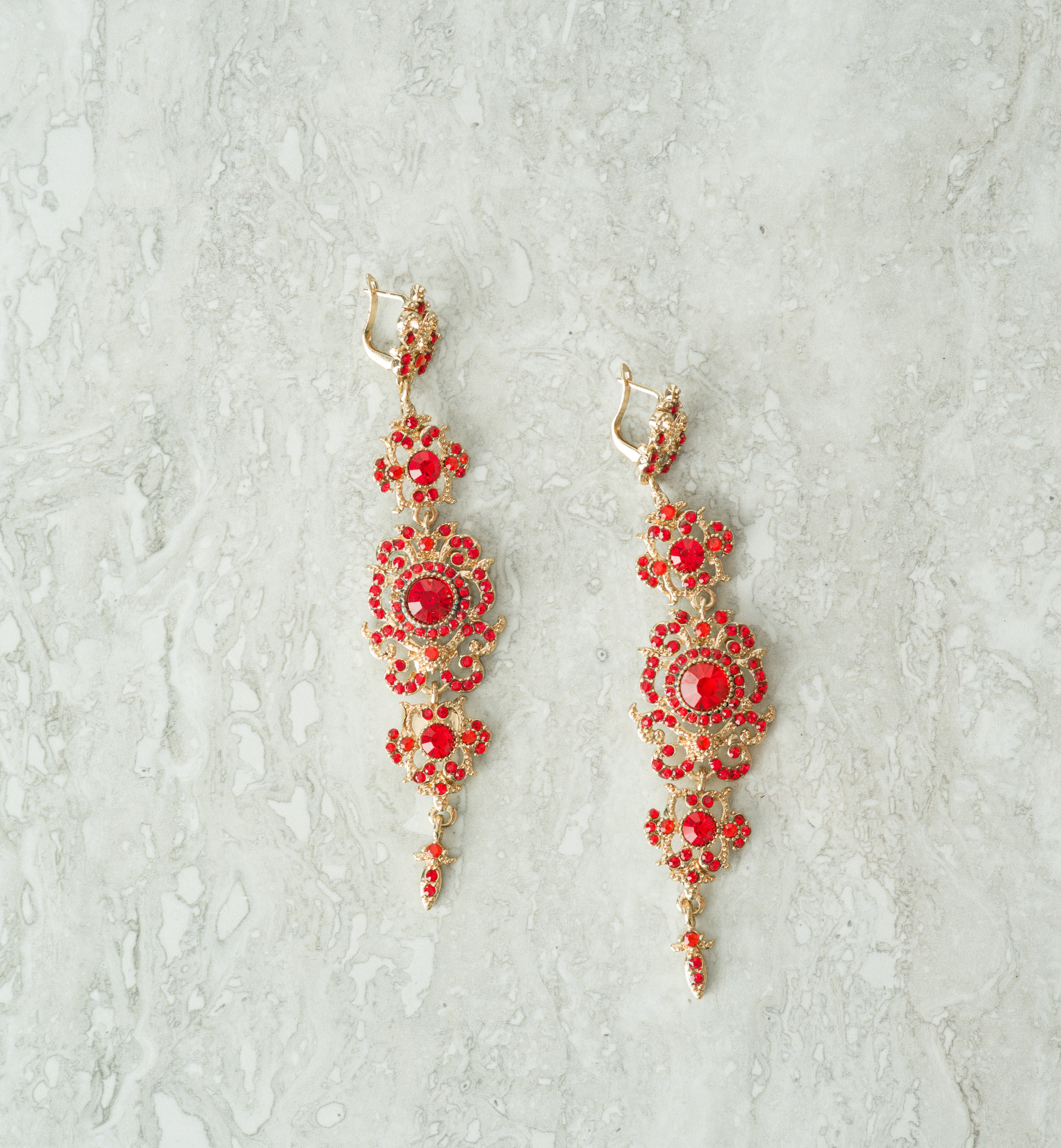 Merritt Queen Crystal Floral Earrings