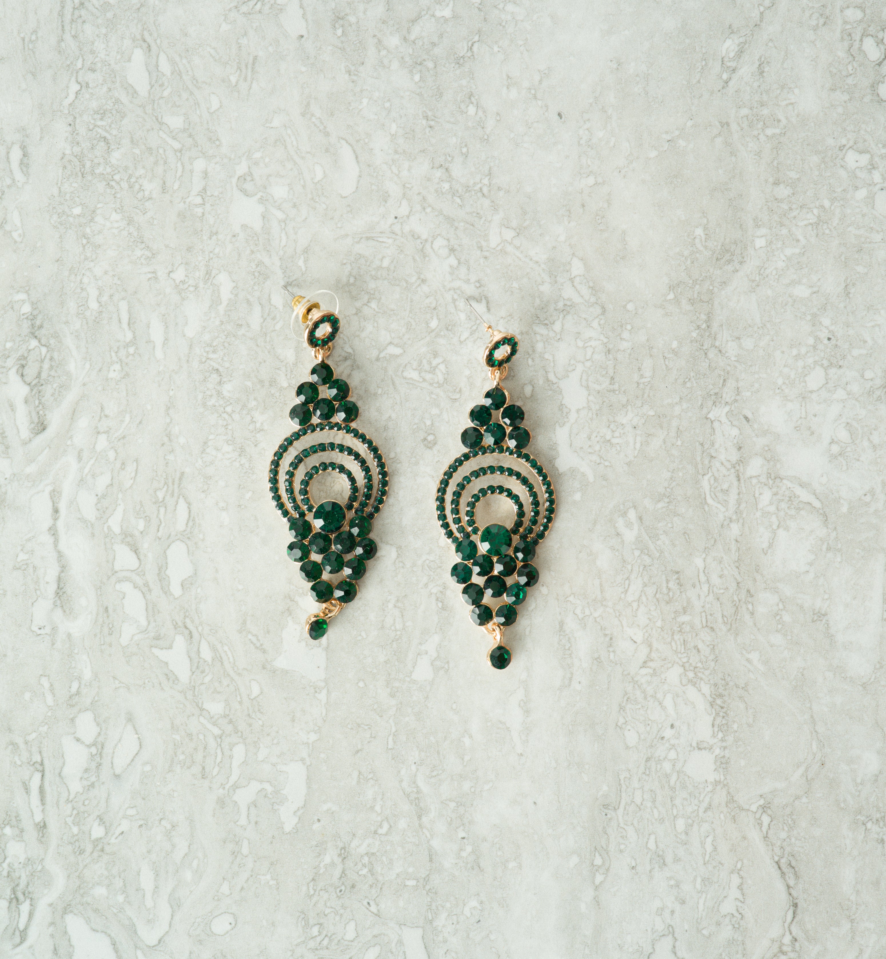 Linden Queen Crystal Floral Earrings