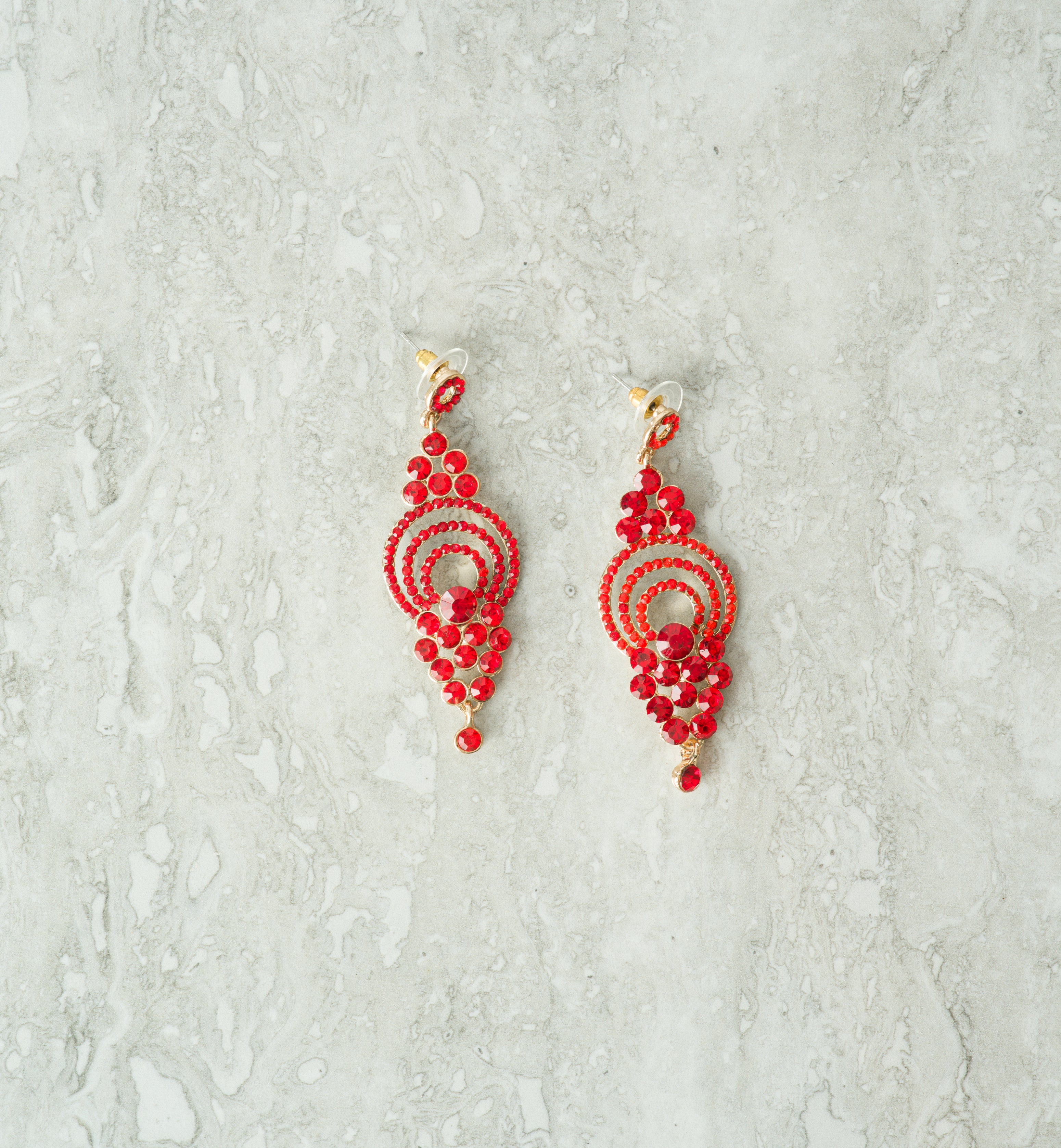 Marin Queen Crystal Floral Earrings