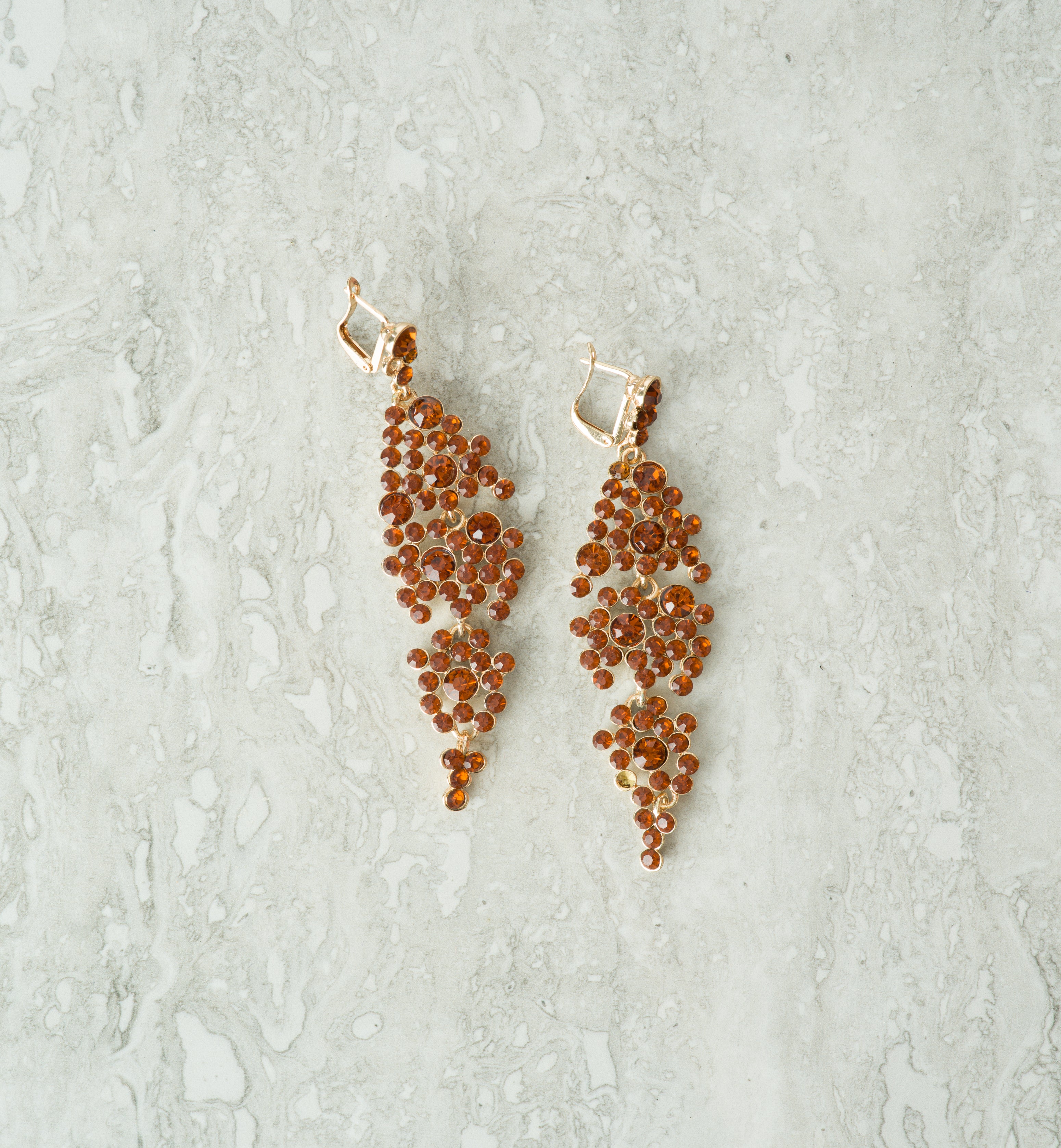 Sparrow Queen Crystal Floral Earrings
