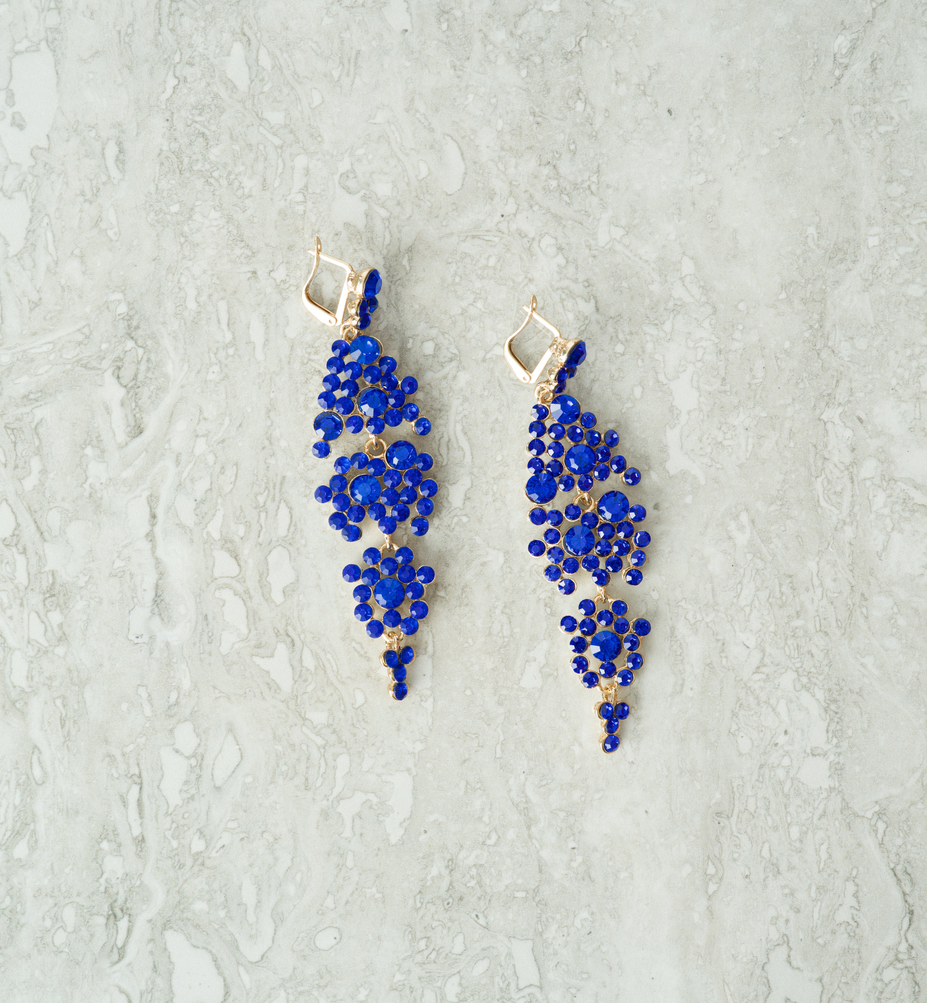 Sway Queen Crystal Floral Earrings