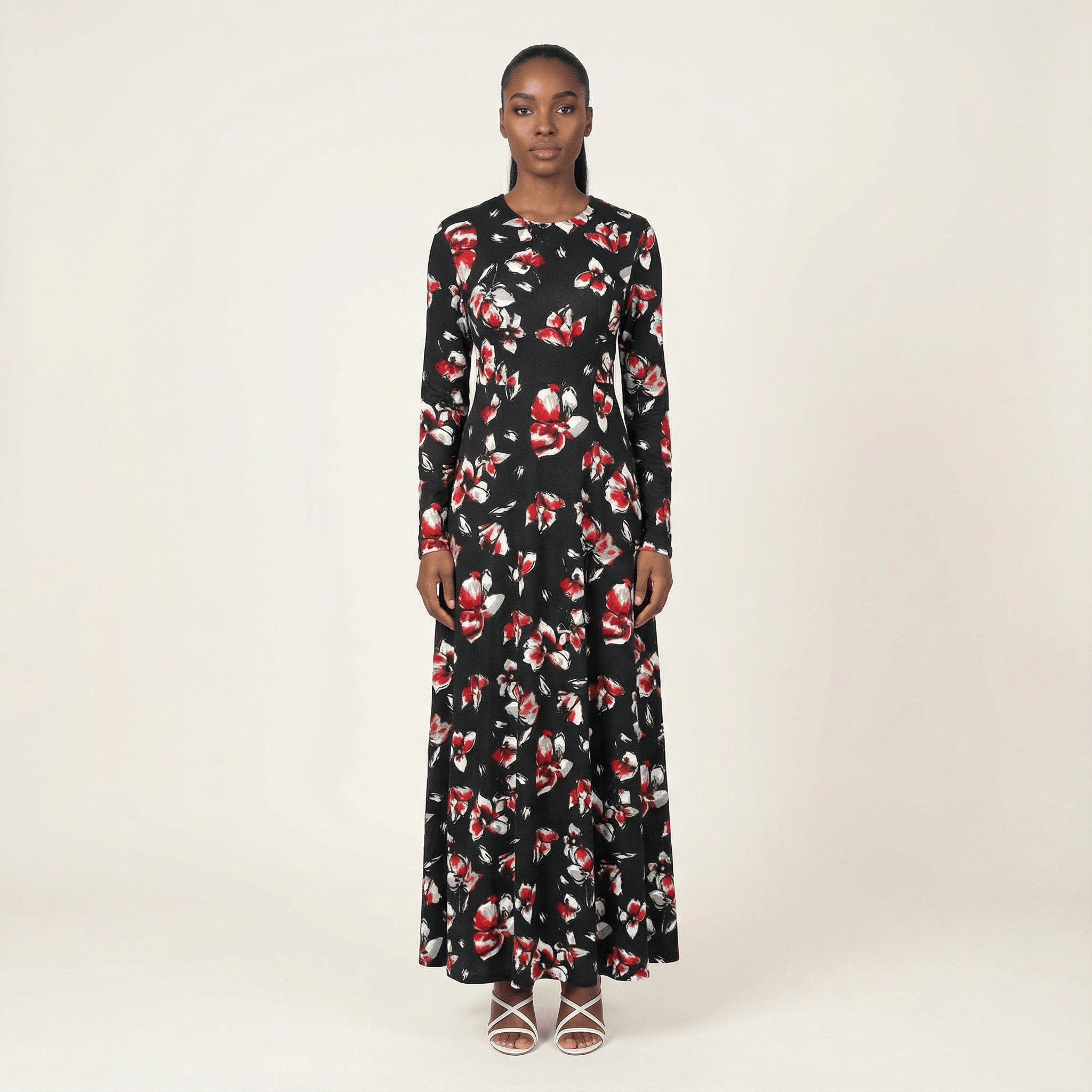 Sylvie Henna Floral A-Line Dress