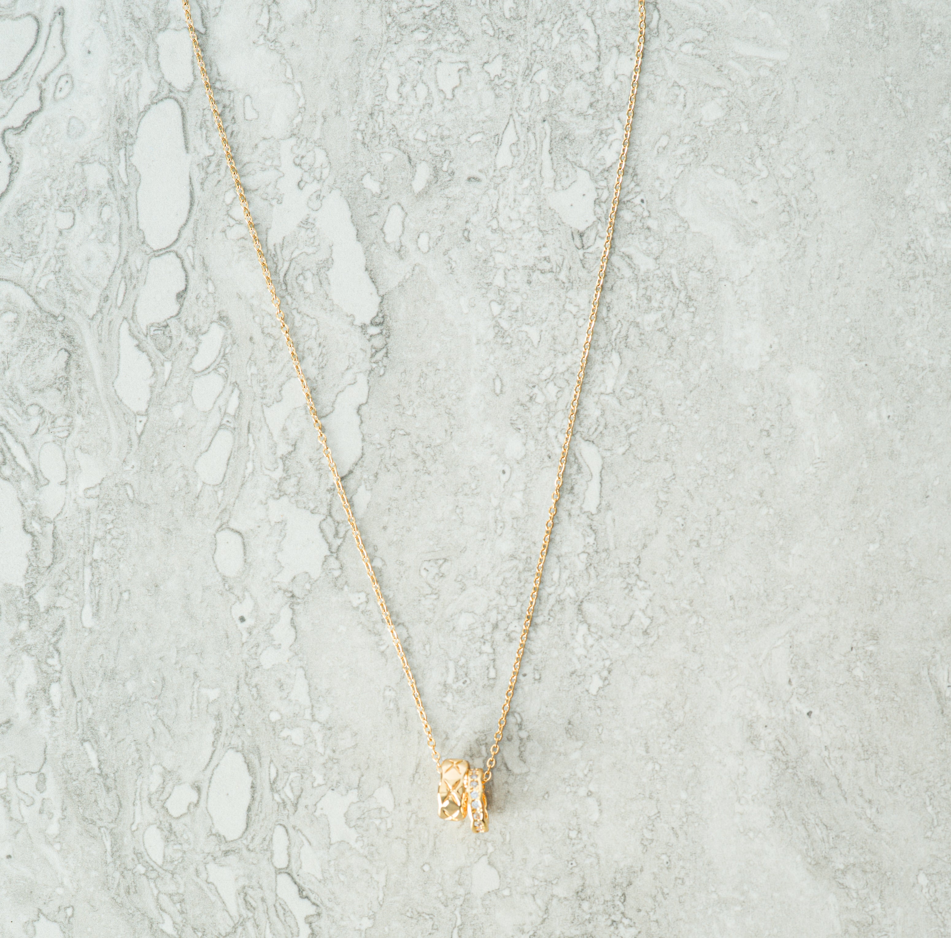 Cleo Ring Gold Pendant Necklace
