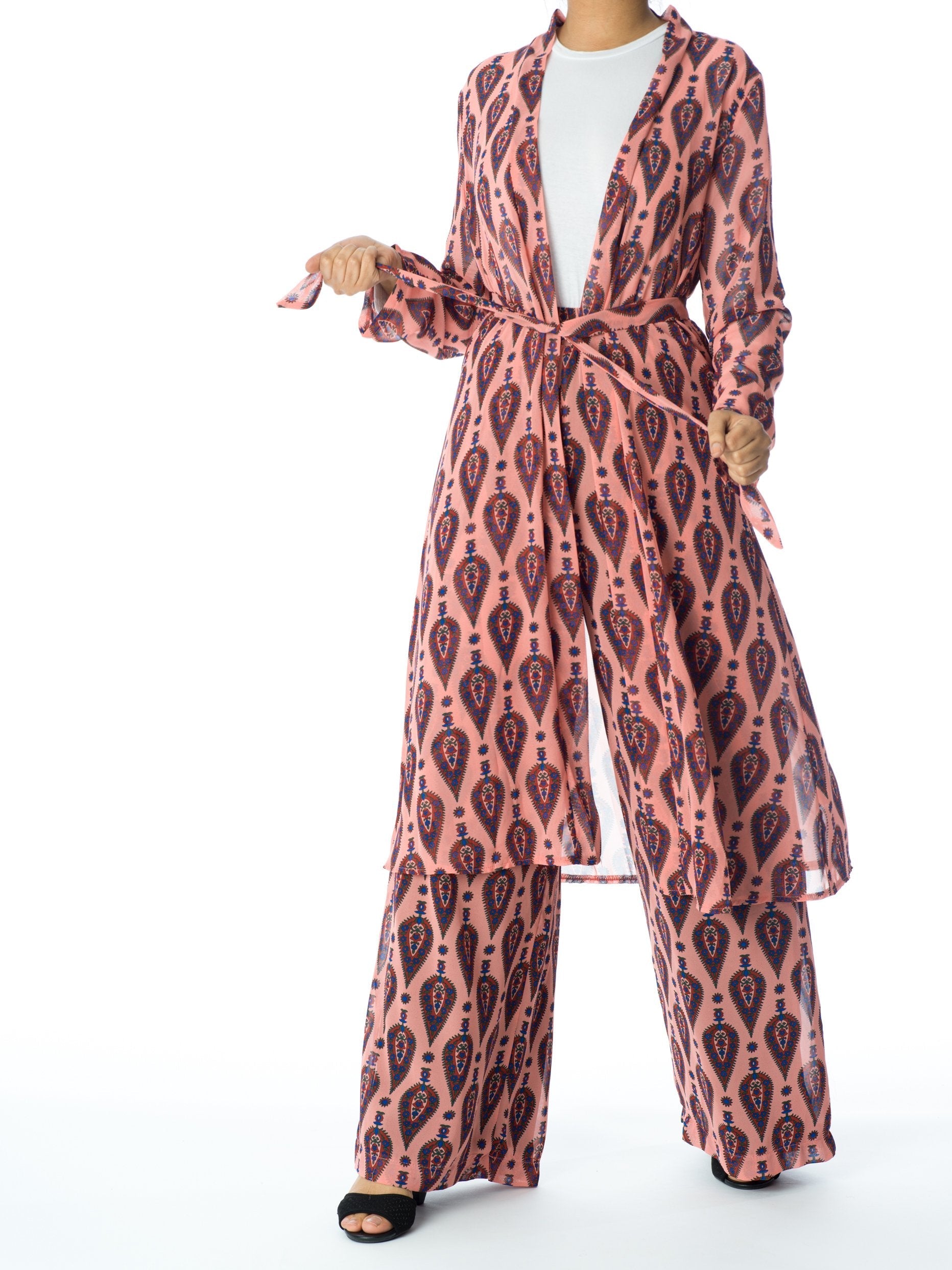 Eliza Rose Palazzo Trouser Matching Set