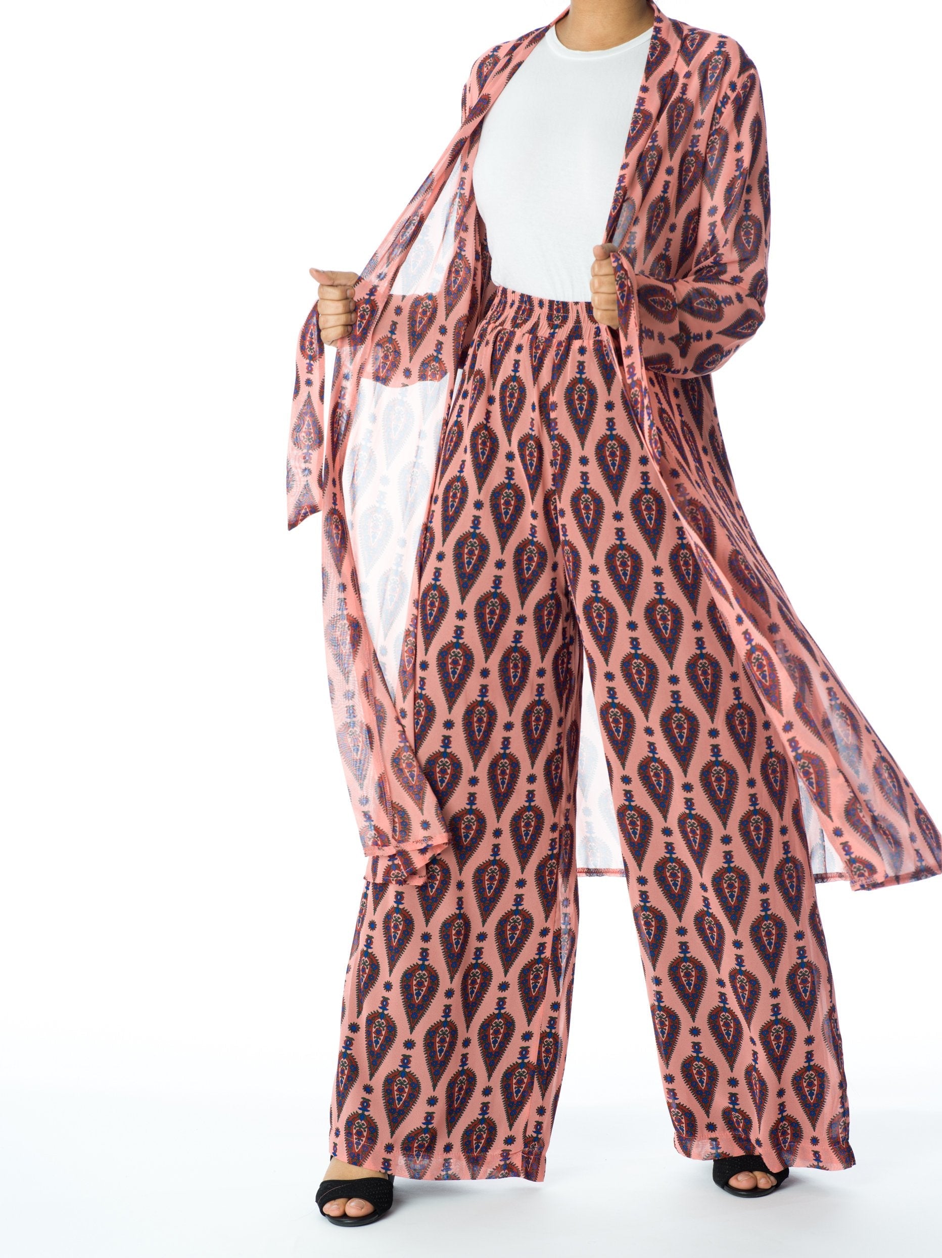 Eliza Rose Palazzo Trouser Matching Set