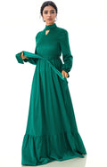 Halcyon Royal Satin Maxi Dress